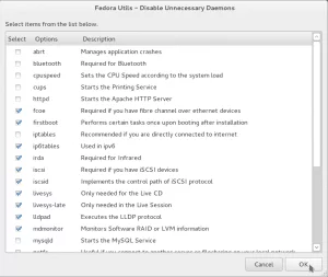 FU Disable Unnecessary Daemons - fedorafans.com FU Disable Unnecessary Daemons - fedorafans.com