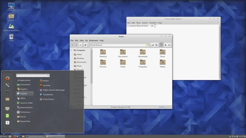Fedora 23 Cinnamon